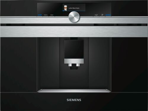 Siemens CT636LES6 Home Connect Indbygningskaffemaskine - Rustfrit Stål