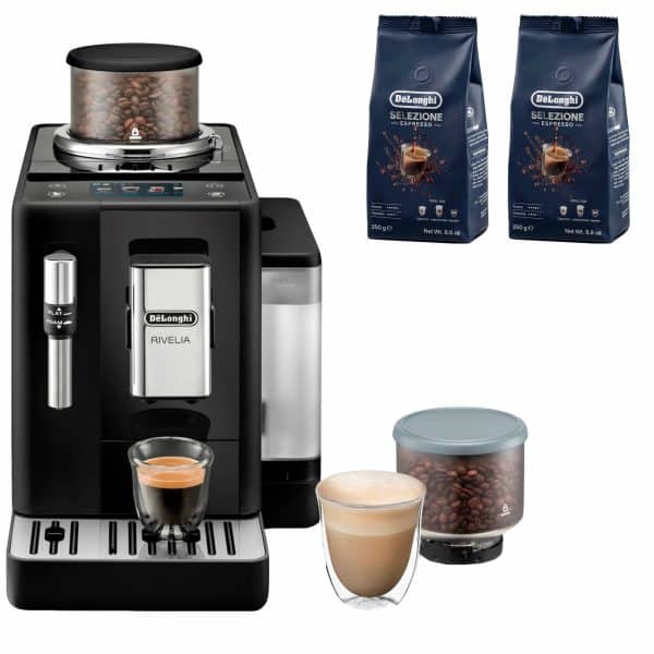 Delonghi Rivelia Automatisk kaffemaskine & 2 stk kaffebønner DLSC600