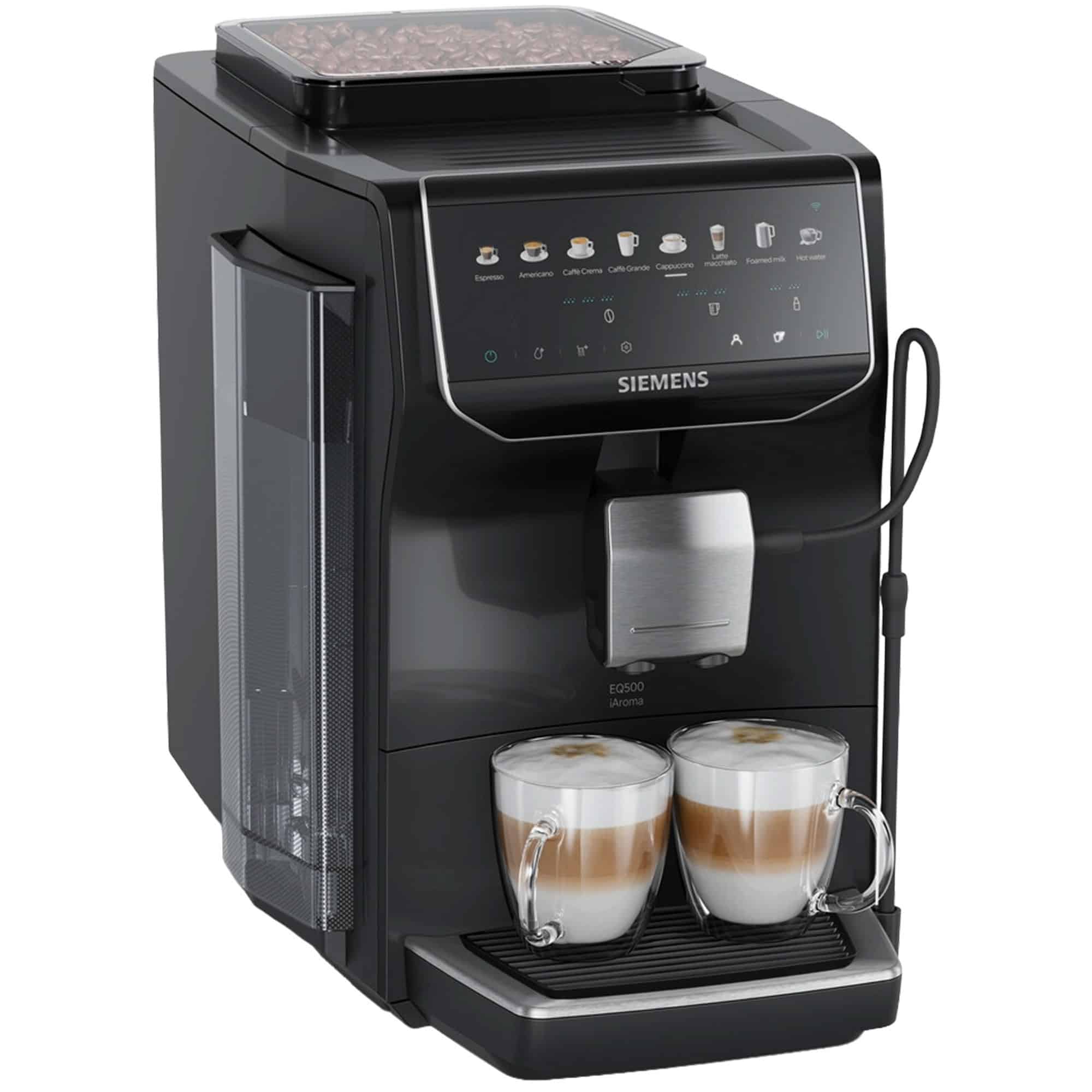 Siemens EQ500 iAroma TP553E07 fuldautomatisk espressomaskine, sort