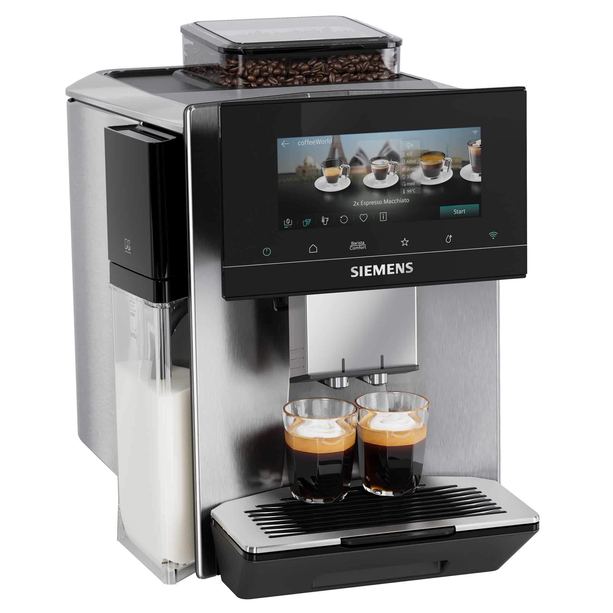 Siemens EQ900 plus iAroma TQ923EZ3 fuldautomatisk espressomaskine, inox
